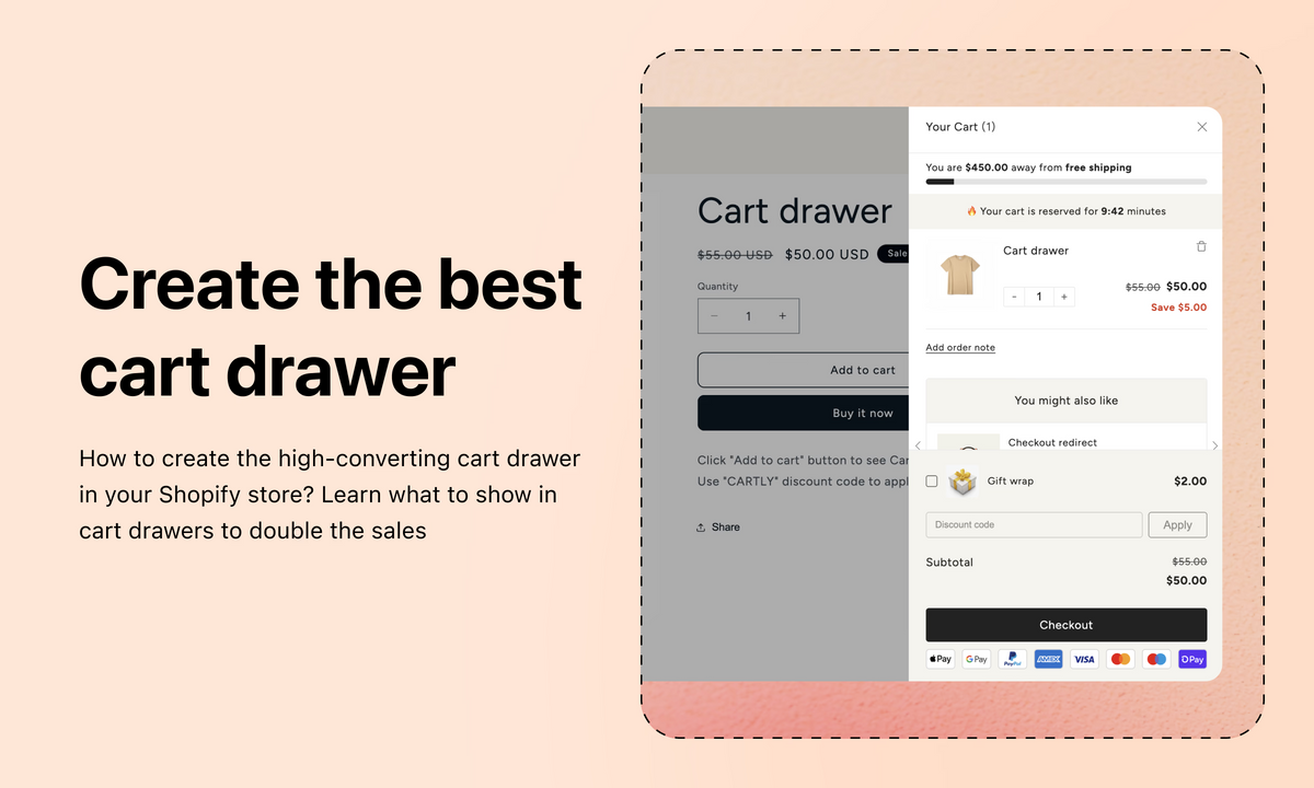 How to Create the Best Cart Drawer for Your Shopify Store?